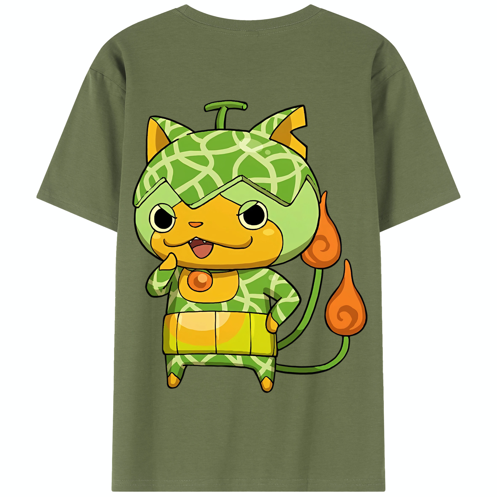 （画像用） 妖怪ウォッチ Yo-kai Watch 綿100％半袖Tシャツ（背面プリント）